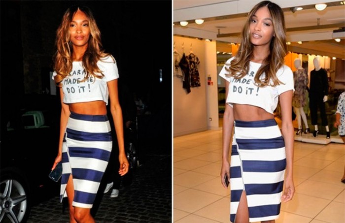 Estilo sexy y divertido de Jourdan Dunn