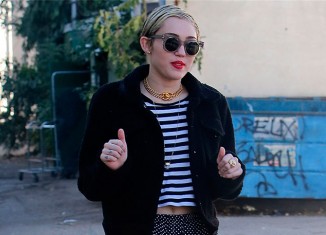 Miley Cyrus, look poco acertado en Studio City