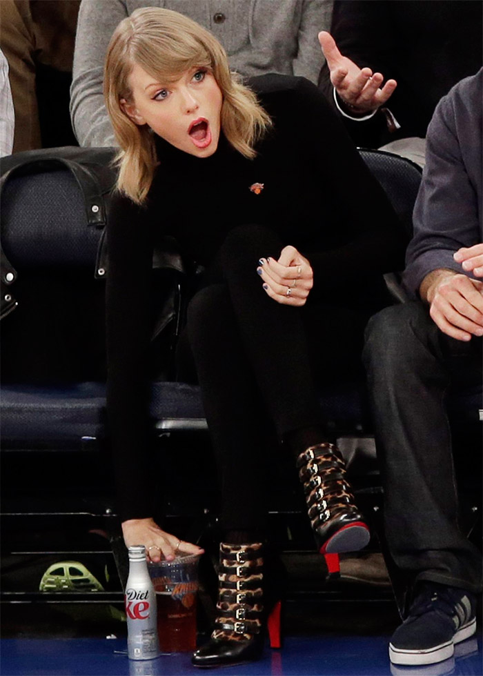 Taylor Swift con los New York Knicks